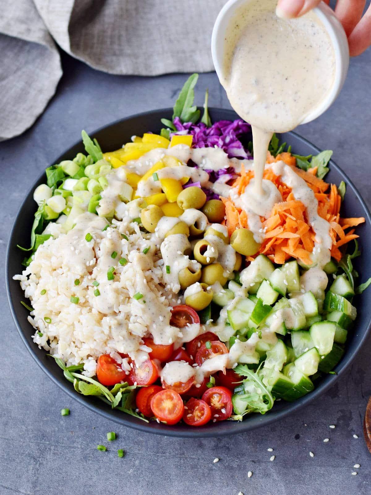 Brown Rice Salad Recipe (Easy Summer Salad) - Elavegan