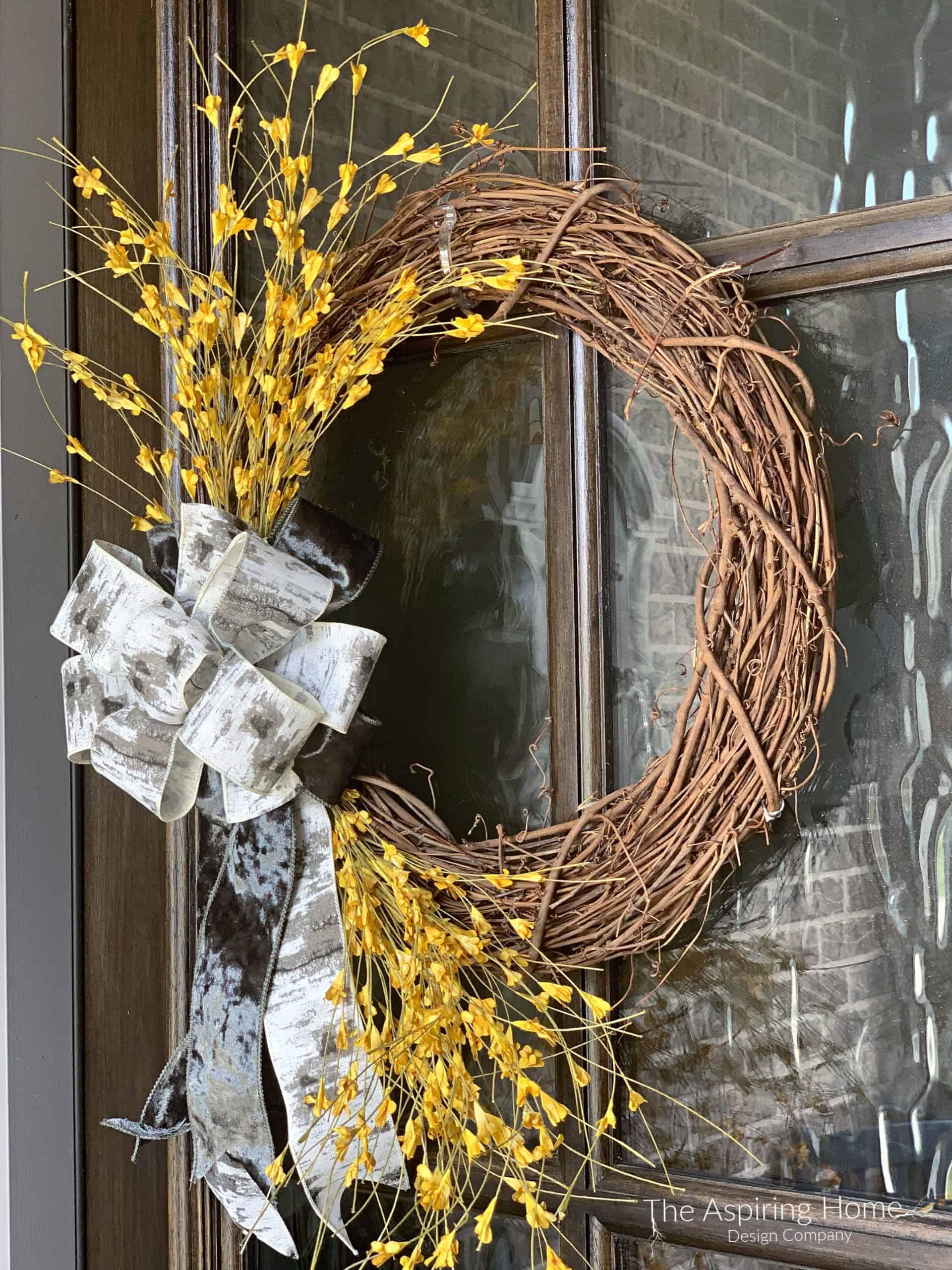 Make This EASY Fall Front Door Wreath! | The Aspiring Home