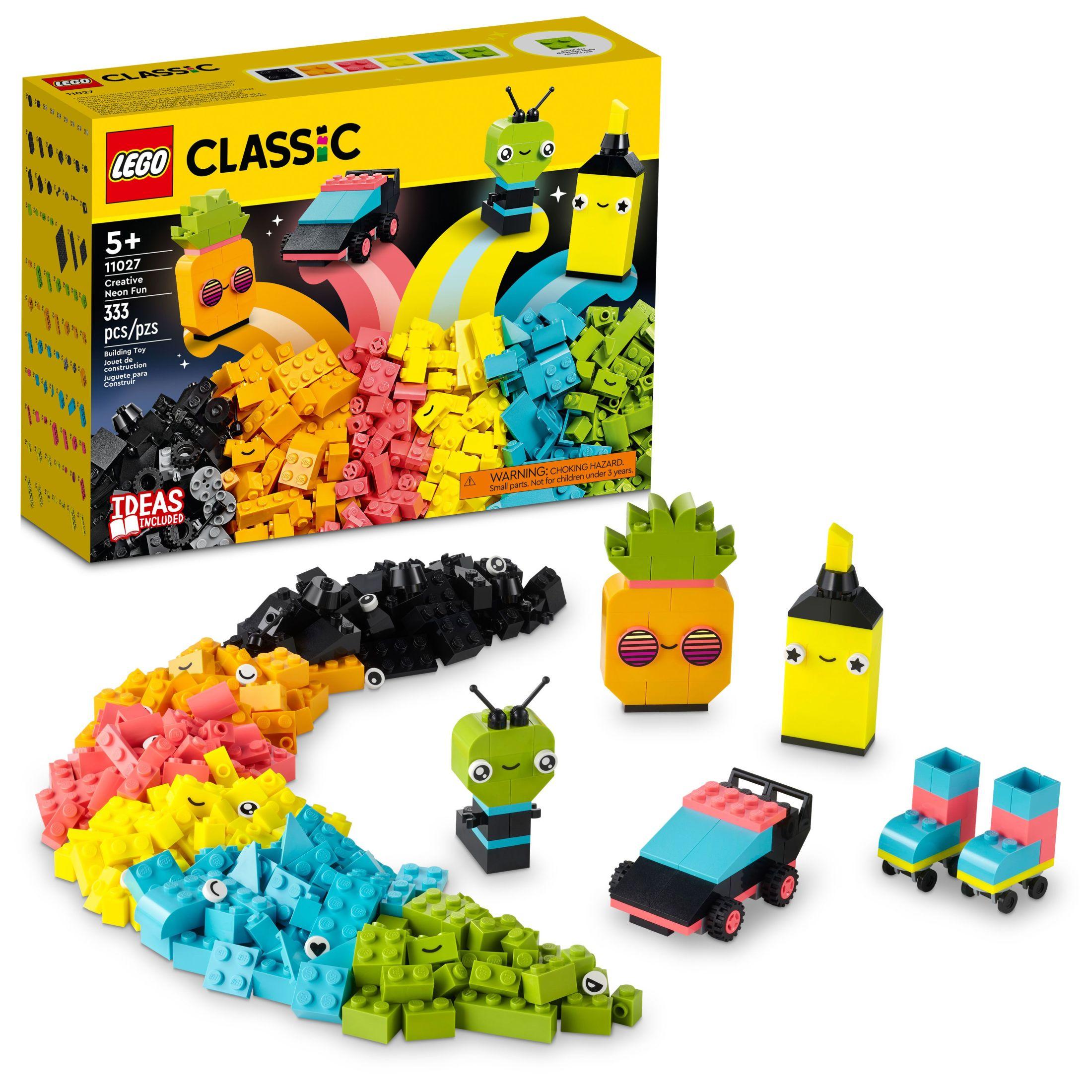 LEGO Classic Creative Neon <b>Colors</b> Fun Brick <b>Box</b> Set 11027 ...