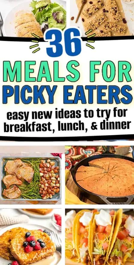<b>Kid</b> Friendly <b>Meals</b> for <b>Picky Eaters</b> for Breakfast, <b>Lunch</b>, & <b>Dinner</b>