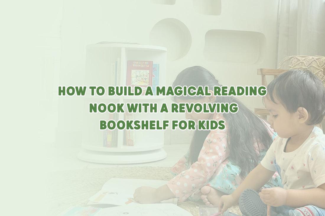 <b>Magical</b> Kids' <b>Reading Nook</b> with Revolving Bookshelf – Allebebe